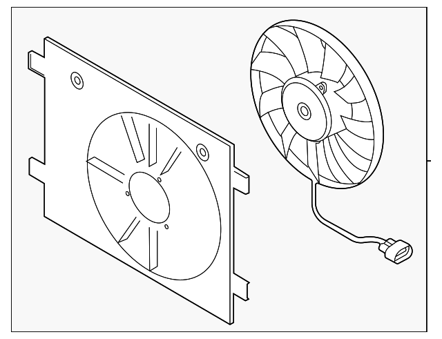 Electric Cooling fan (450W) for Volkswagen ID.4