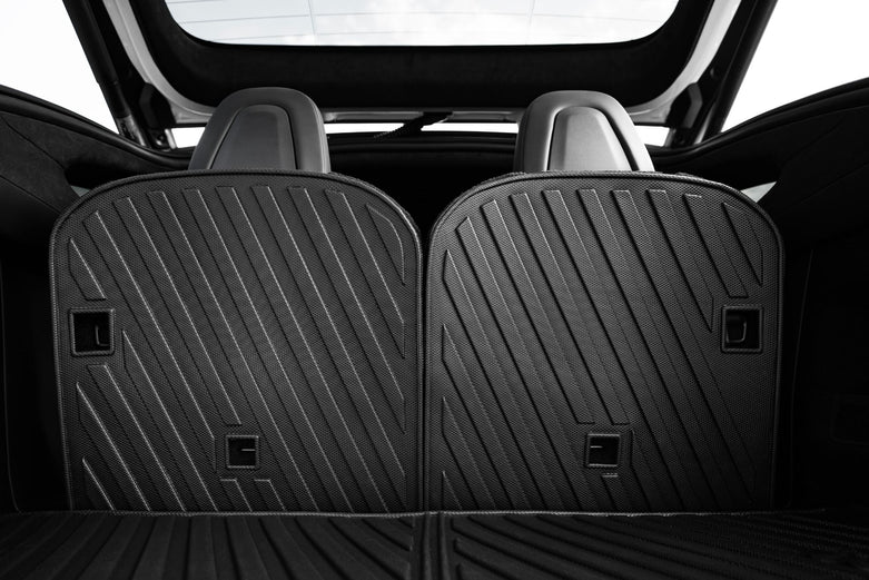 Jowua Trunk Liners and Rear Seat Back Cover Combo for Tesla Model X (2021+ Refresh)