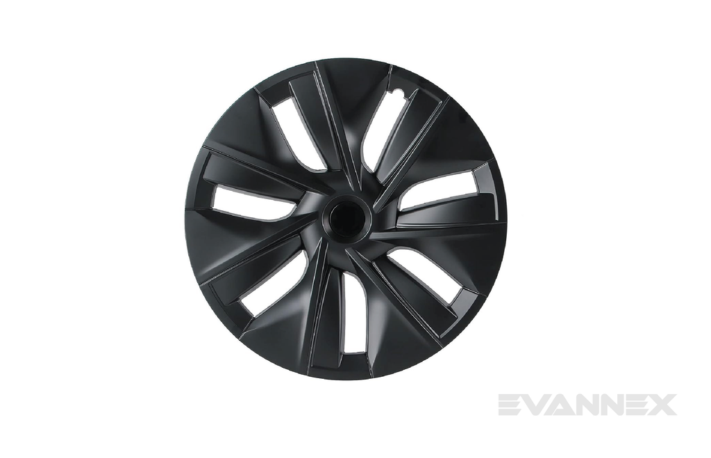 EVANNEX Matte Black 19" Gemini Wheel Aero Covers Replacement For Tesla Model Y