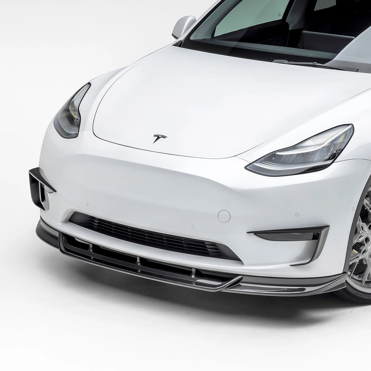 Vorsteiner Aero Front Spoiler Carbon Fiber PP 2x2 Glossy for Tesla