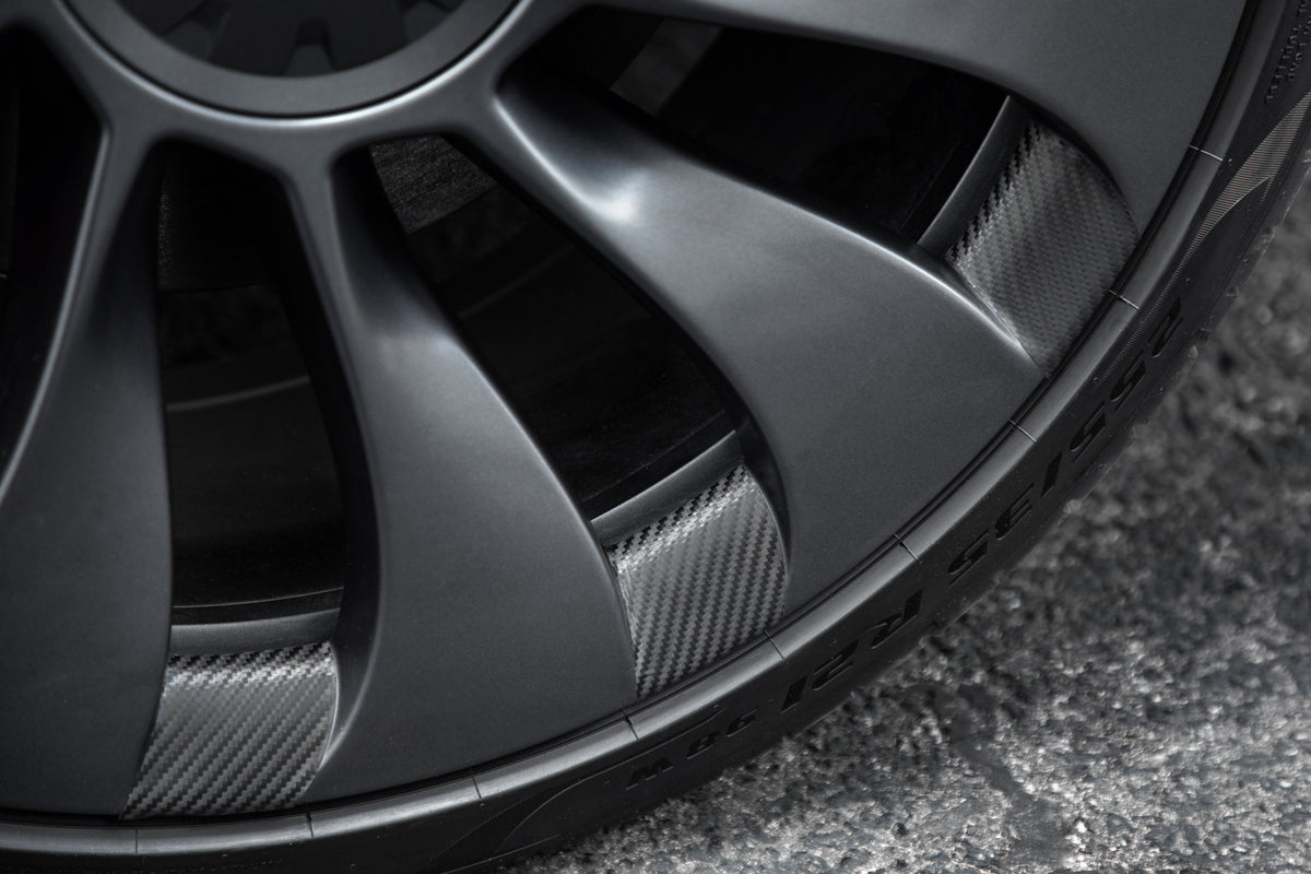 Black Accent Wheel Skins for Tesla Model Y Wheels – EVANNEX Aftermarket  Tesla Accessories