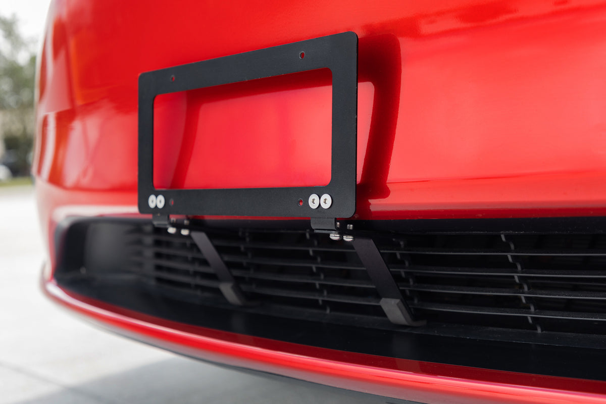 Front Bumper Tow Hook License Plate Mounting Bracket For 2020-up Tesla  Model Y