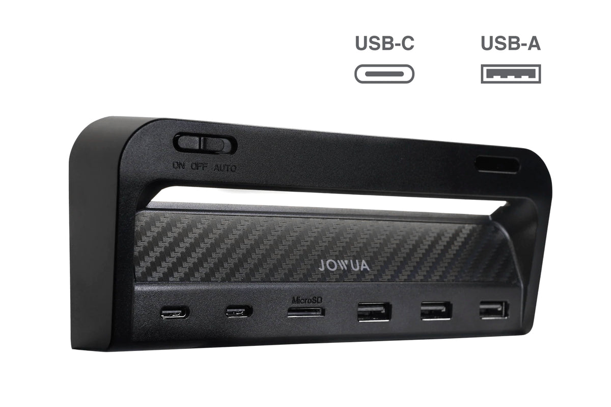 Jowua USB Hub with LED Light (USB-C + USB-A) for Tesla Model 3 and Mod –  EVANNEX Aftermarket Tesla Accessories