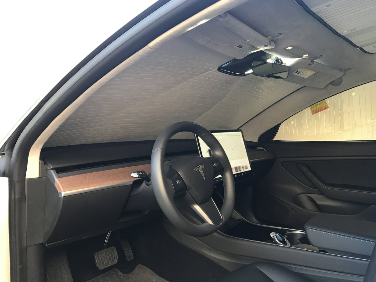 Tesla Model 3 Sunshade for Glass Roof, Front Windshield Shade and Side  Window – EVANNEX Aftermarket Tesla Accessories
