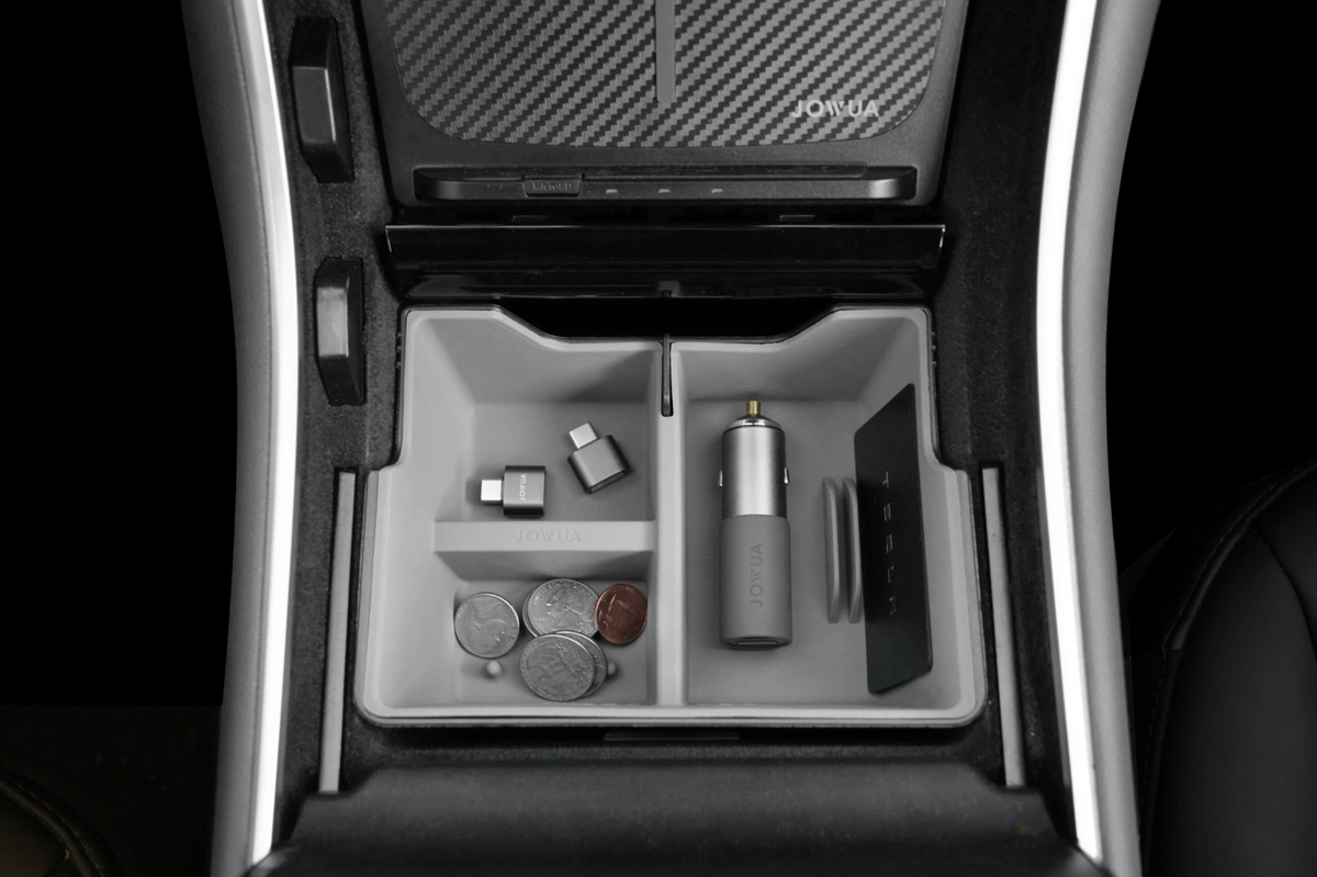 Jowua Pre-Refresh Center Console Tray Organizer for Tesla Model 3 and –  EVANNEX Aftermarket Tesla Accessories