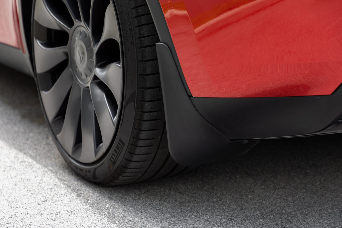 Here are the new Tesla OEM mud flaps and splash guards for your