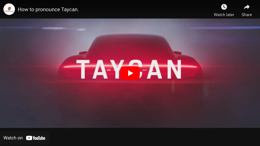 Learn The Correct Way To Say It - Porsche Taycan