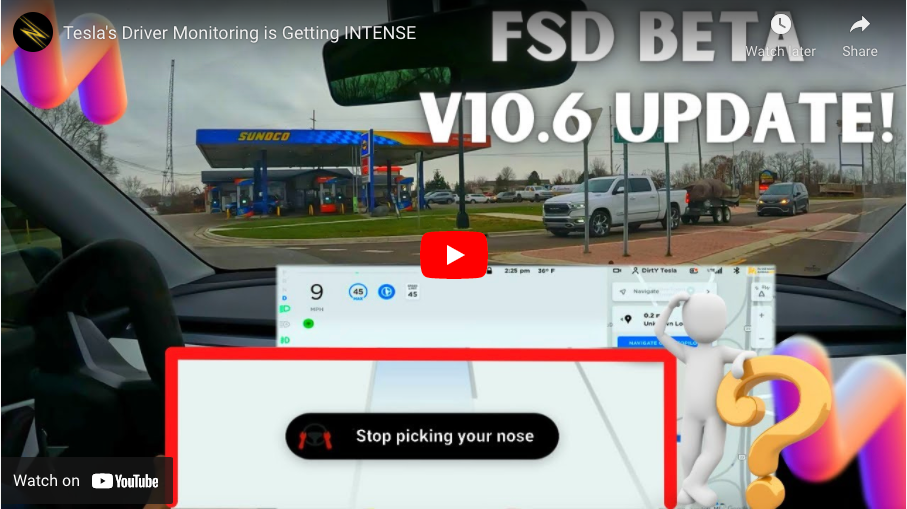 FSD Beta 10.6: Driver Monitoring is Getting INTENSE