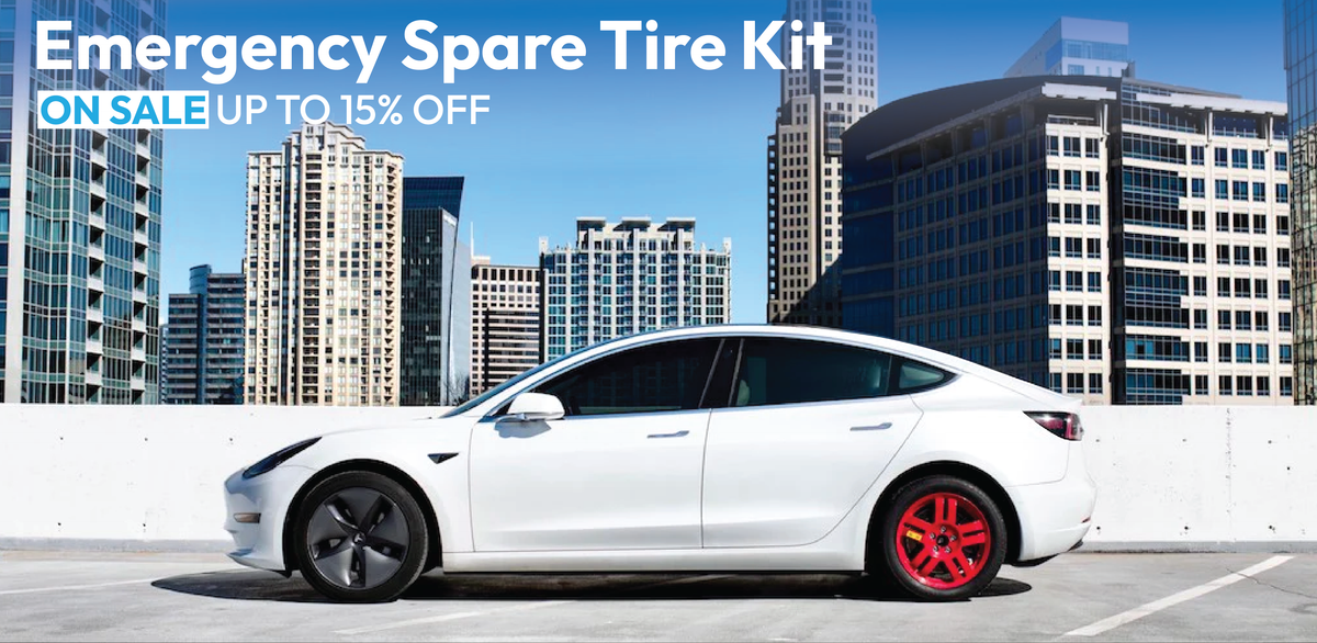 EMERGENCY SPARE TIRE KIT EVANNEX Aftermarket Tesla Accessories