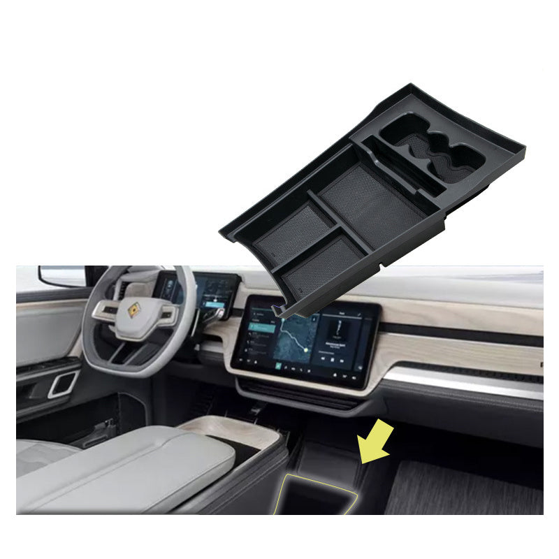 Universal Car Center Console Storage Organizer With Cup Holder – Fits Cars, Vans, SUVs