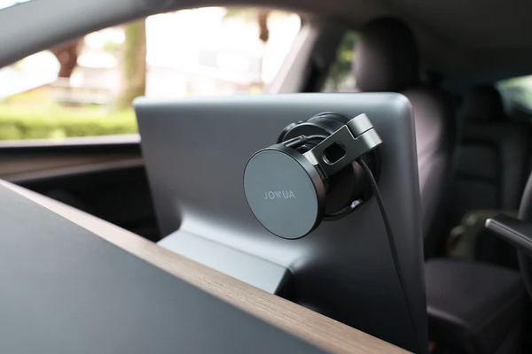 Jowua 6D Tesla Compatible Invisible Foldaway Car Mount Qi2