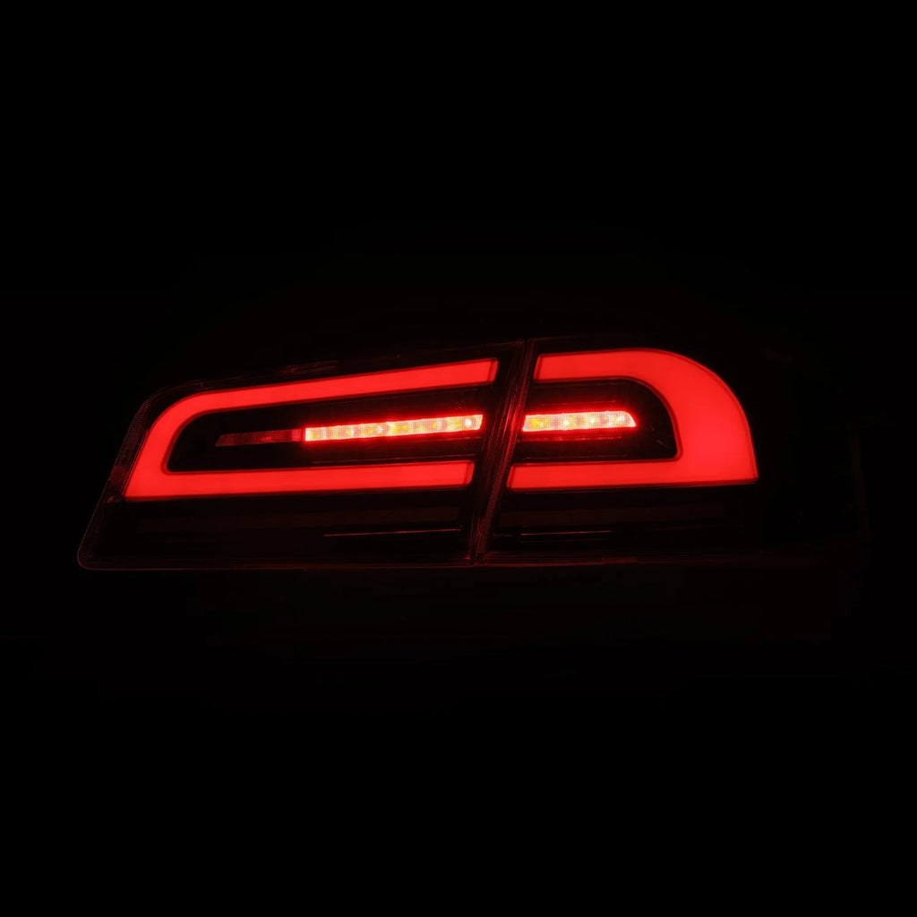 AlphaRex Luxx Black Red LED Sequential Tail Lights For Tesla Model S 2012-2021