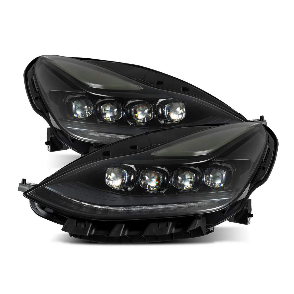 AlphaRex NOVA-Series LED Projector Headlights ALPHA Black For 17-23 Tesla Model 3 / 20-24 Model Y