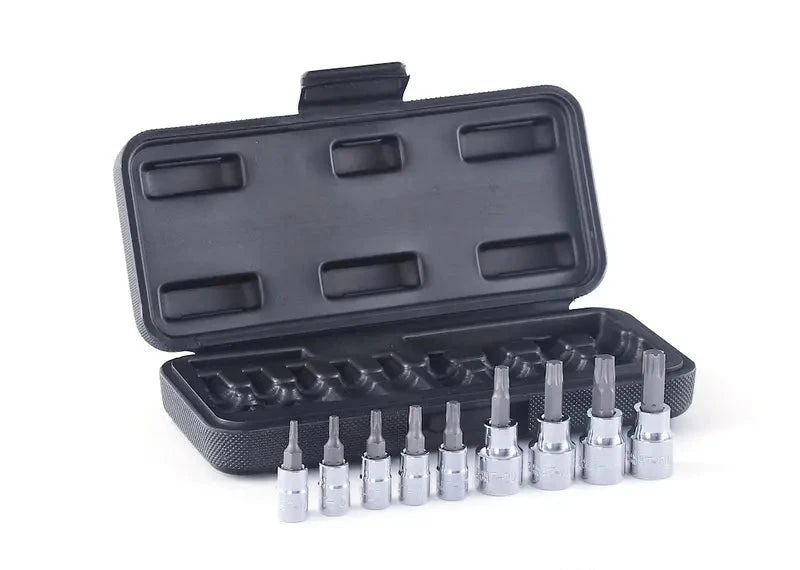 Schwaben 9 Pc. 1/4" and 3/8" Drive Torx Socket Set for EV Owners