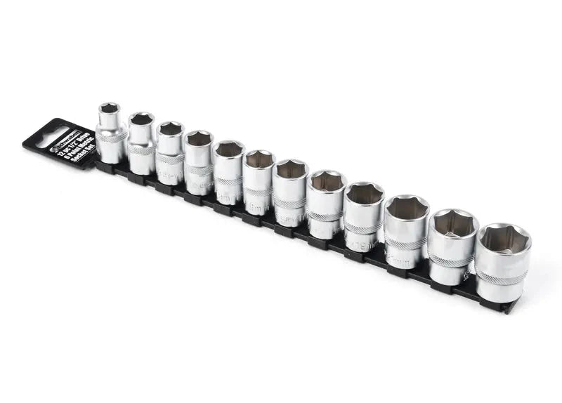 Schwaben 12 PC. 1/2" Drive 6 Point Metric Socket Set for EV Owners