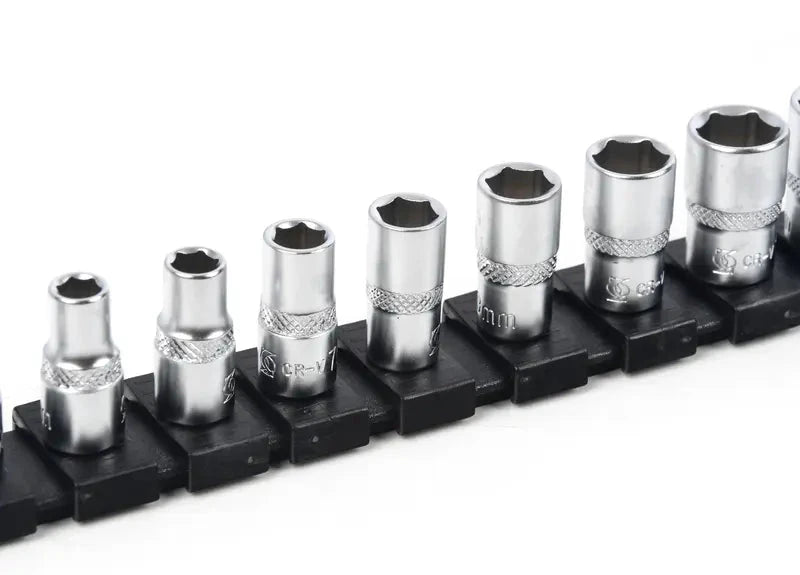 Schwaben 13 PC. 1/4" Drive 6 Point Metric Socket Set for EV Owners