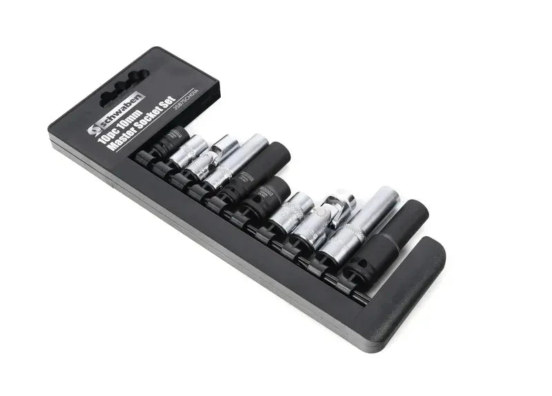 Schwaben 10 Pc 10mm Master Socket Set for EV Owners