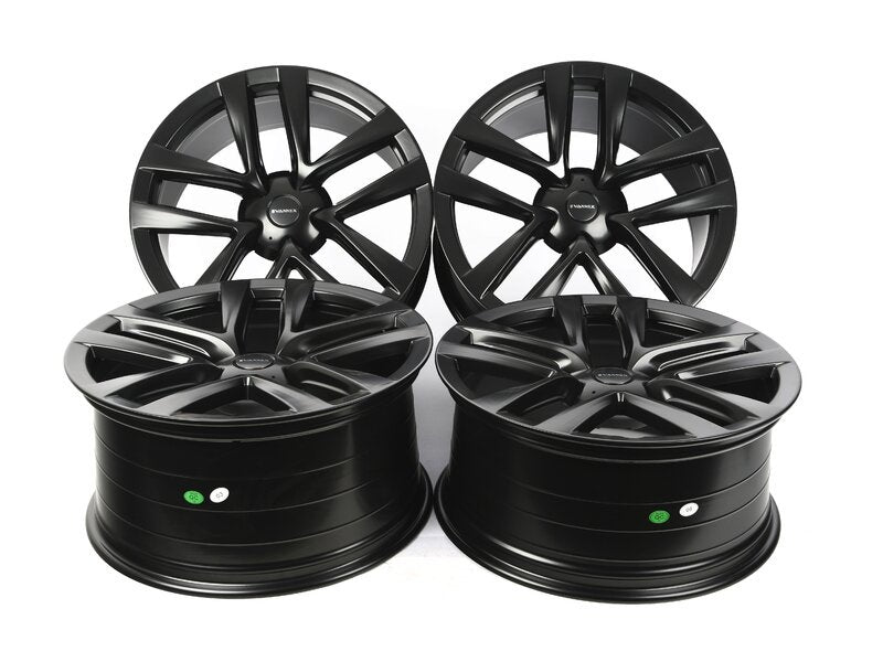 EVANNEX 21" Arachnid Style Wheel Set - Satin Black For Tesla Model S and Model X