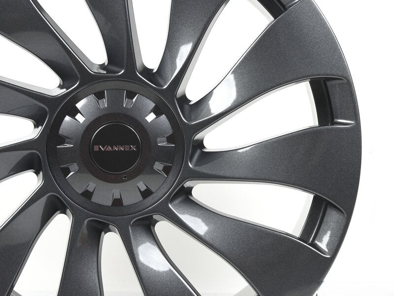 EVANNEX 20" UltraTurbine Style Wheel Set - Space Grey For Tesla Model 3 and Model Y