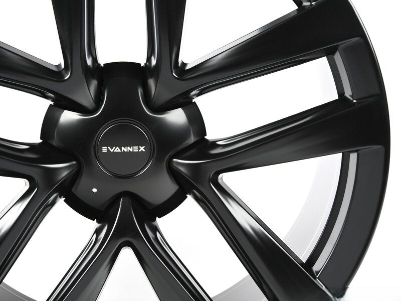 EVANNEX 21" Arachnid Style Wheel Set - Satin Black For Tesla Model S and Model X