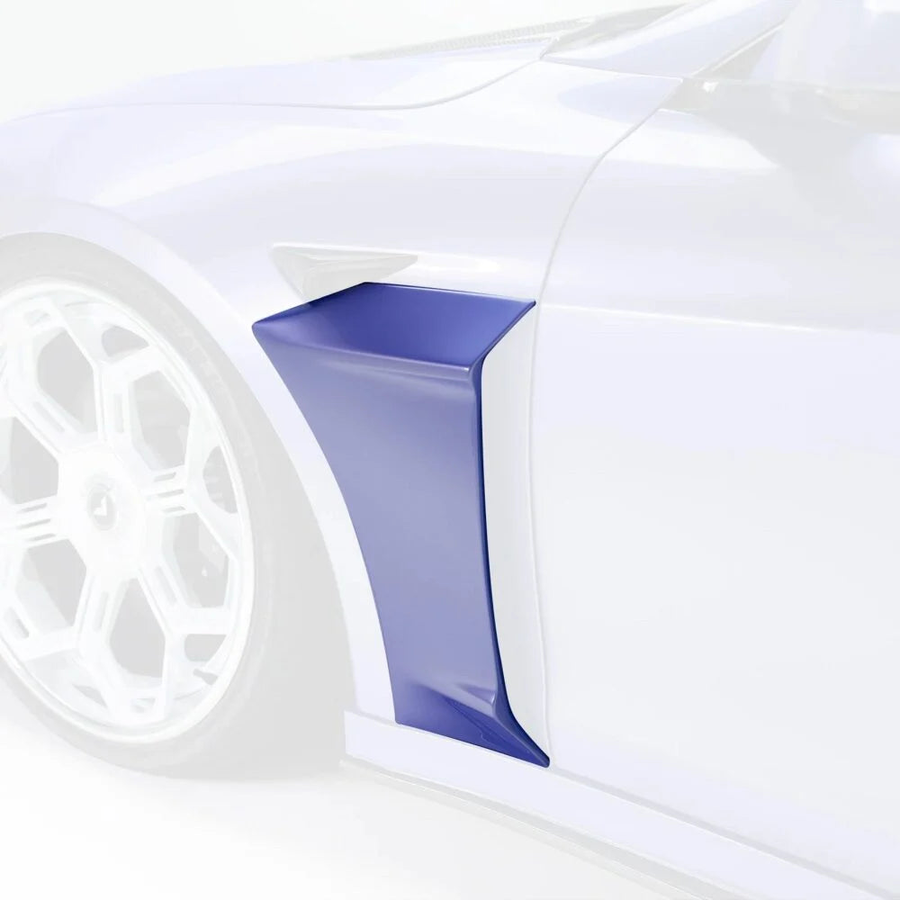 VRS Model S Plaid Add-On Aero Fenders Carbon Fiber PP 2x2 Glossy
