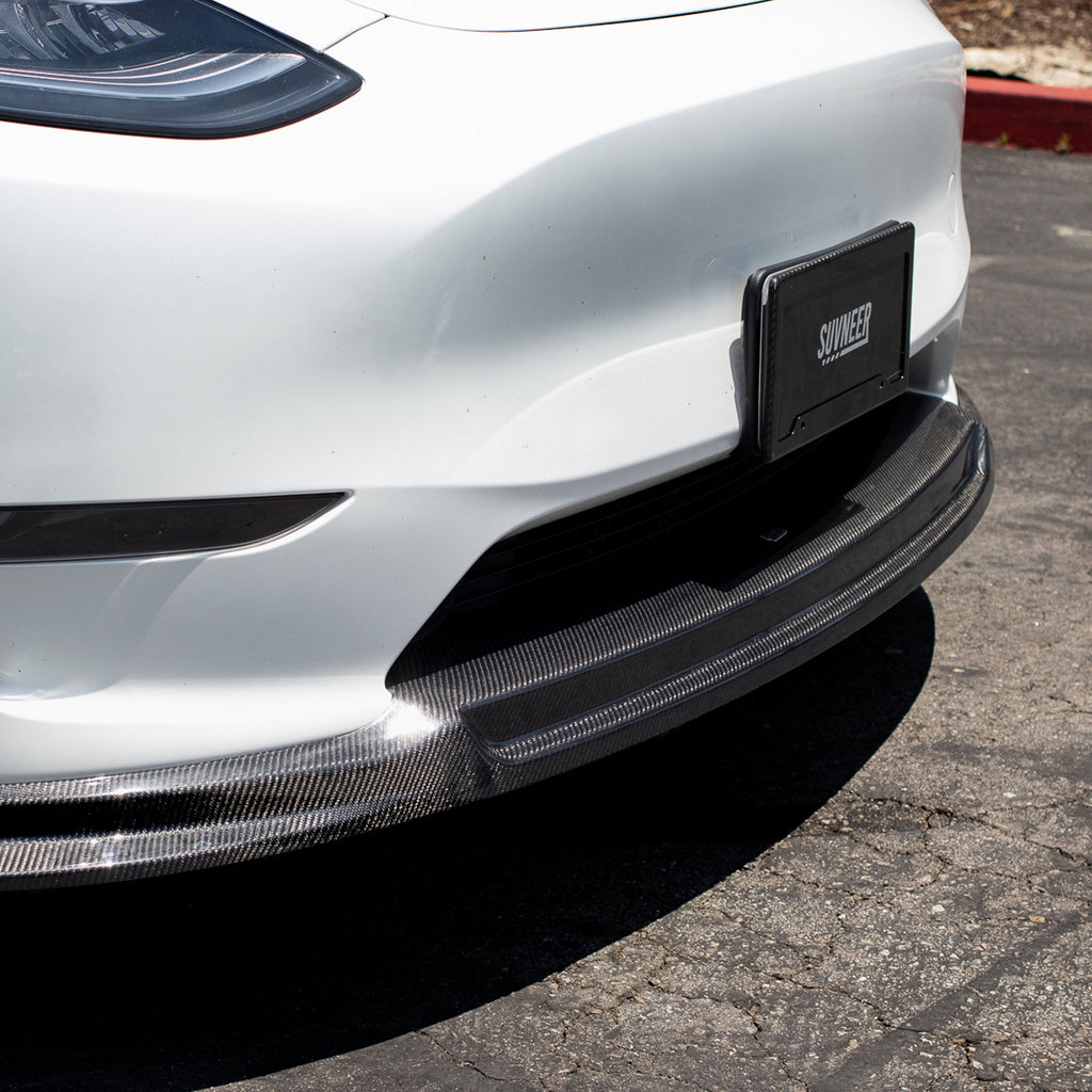 Suvneer Motorsports Carbon Fiber Front Lip for Tesla Model Y