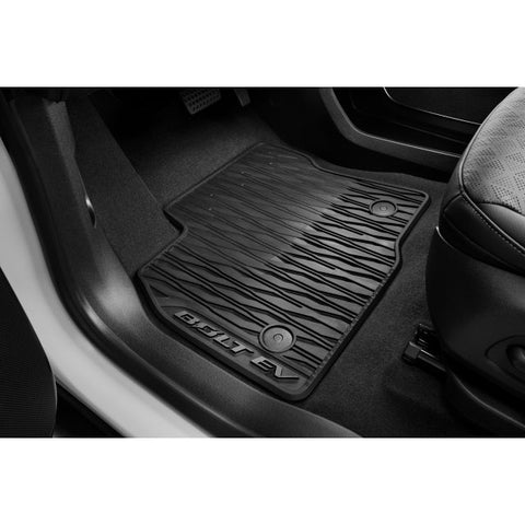 Genuine Chevrolet Premium All Weather Floor Mats with Bolt EV Logo for Chevrolet Bolt