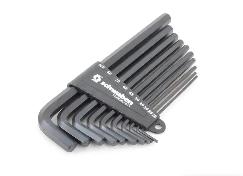 Schwaben 10 Pc Metric Hex Wrench Set for EV Owners