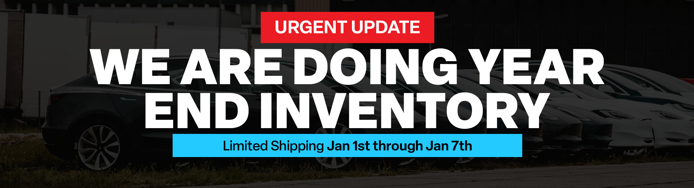 End Of Year Shipping Update