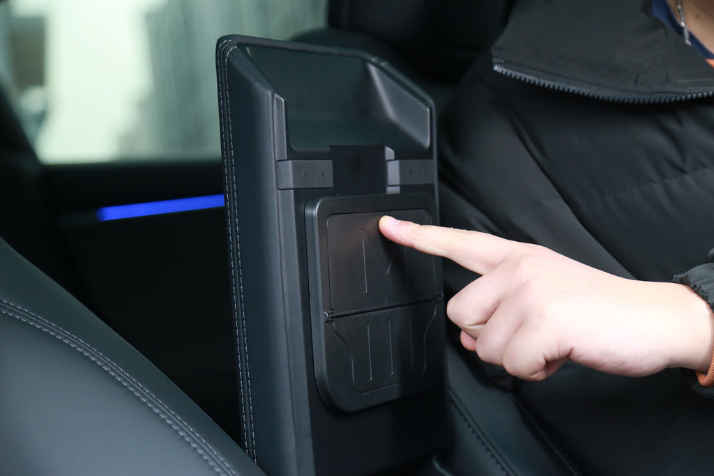 Hidden Armrest Storage Compartment For Tesla Model 3 Highland