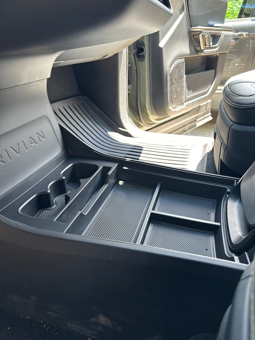 Evannex Cup Holder Center Console Organizer for Rivian R1T and R1S