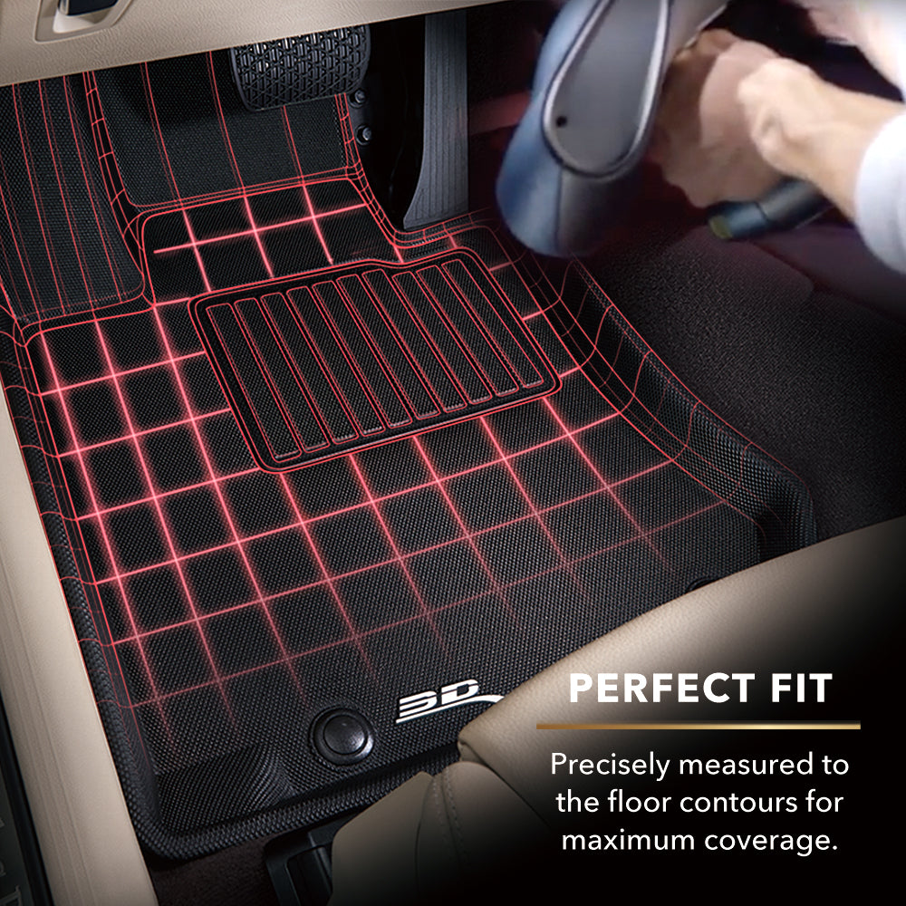 3D MAXpider Kagu Floormats for Tesla Model X 2016-2021 (FOLDING 7 Seater)