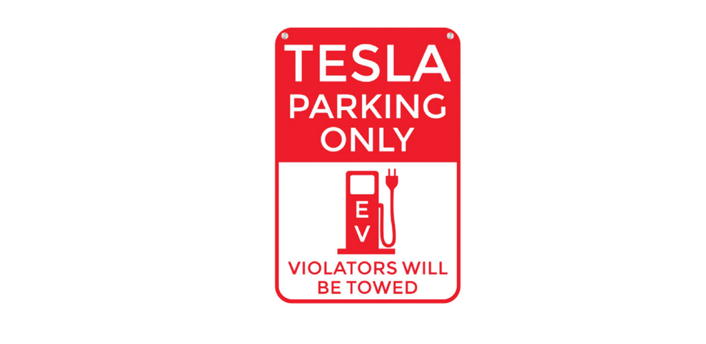 EVANNEX Parking Sign for Tesla Owners