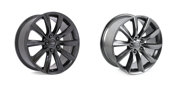 EVANNEX 19x8.5" Turbine-Style Flow Formed Wheels for Model S - Set of 4 Wheel and Tire Package