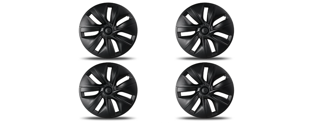 EVANNEX Matte Black 19" Gemini Wheel Aero Covers Replacement For Tesla Model Y