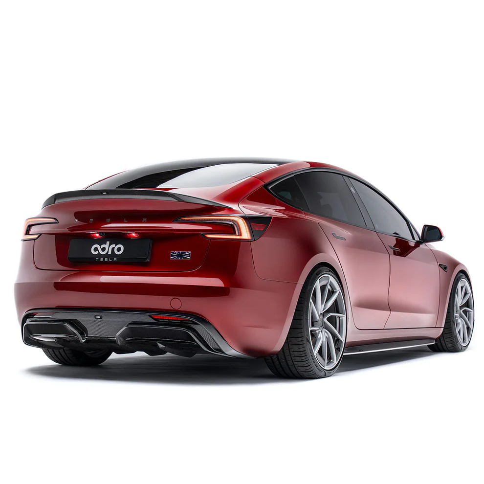 ADRO Carbon Fiber Trunk Spoiler For Tesla Model 3 Highland Performance ...