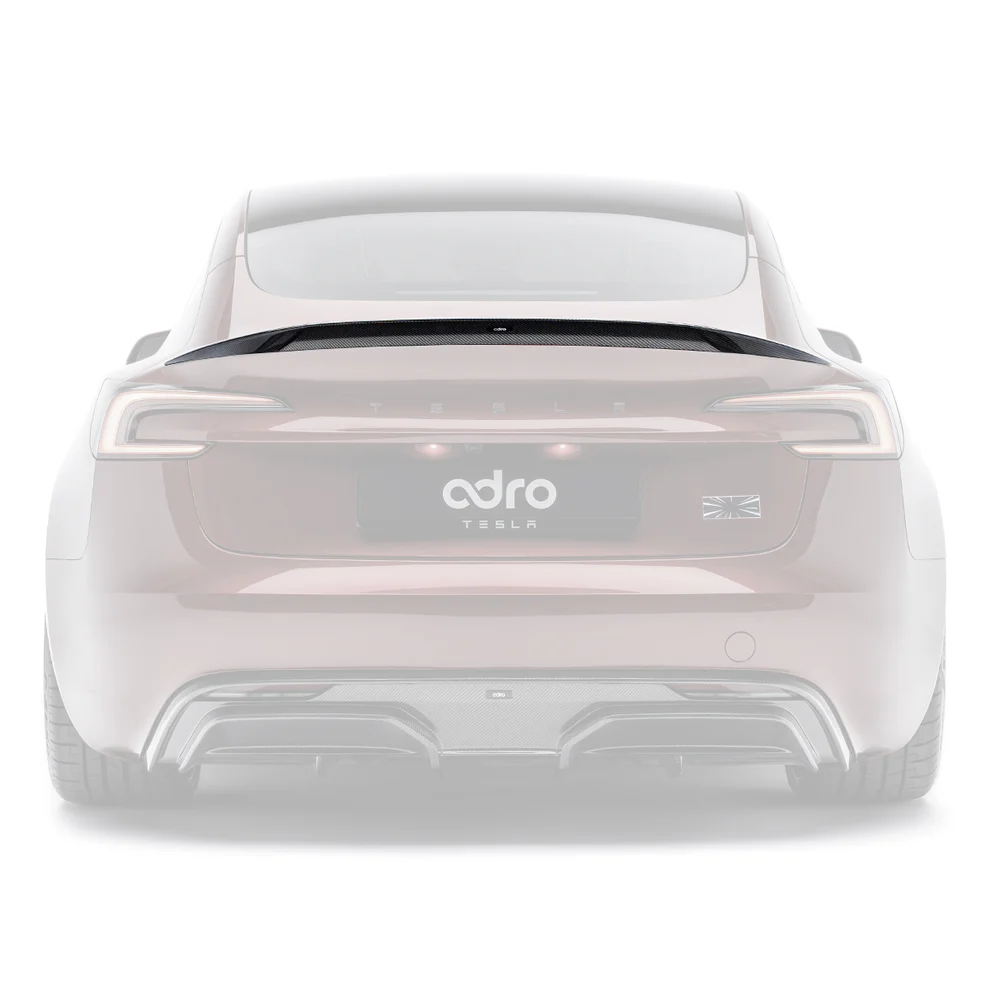ADRO Carbon Fiber Trunk Spoiler For Tesla Model 3 Highland Performance ...