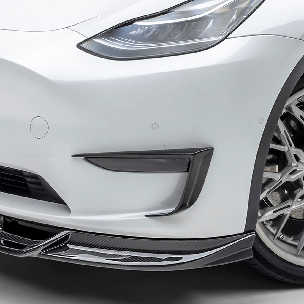 VorsteinerAero Add-On Bumper Flares Carbon Fiber PP 2x2 Glossy for Tesla Model Y