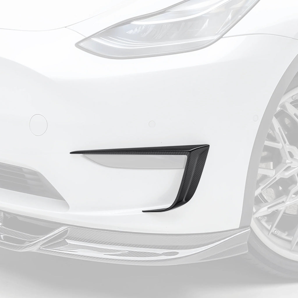 VorsteinerAero Add-On Bumper Flares Carbon Fiber PP 2x2 Glossy for Tesla Model Y