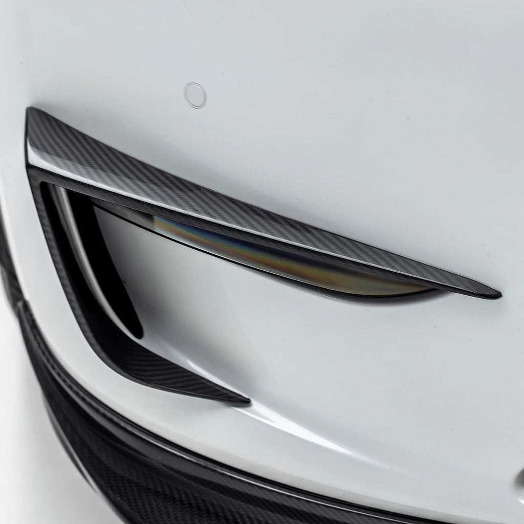 VorsteinerAero Add-On Bumper Flares Carbon Fiber PP 2x2 Glossy for Tesla Model Y