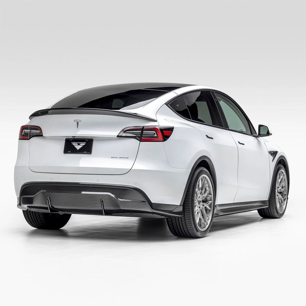 Vorsteiner Aero Rear Diffuser Carbon Fiber PP 2x2 Glossy for Tesla Mod ...