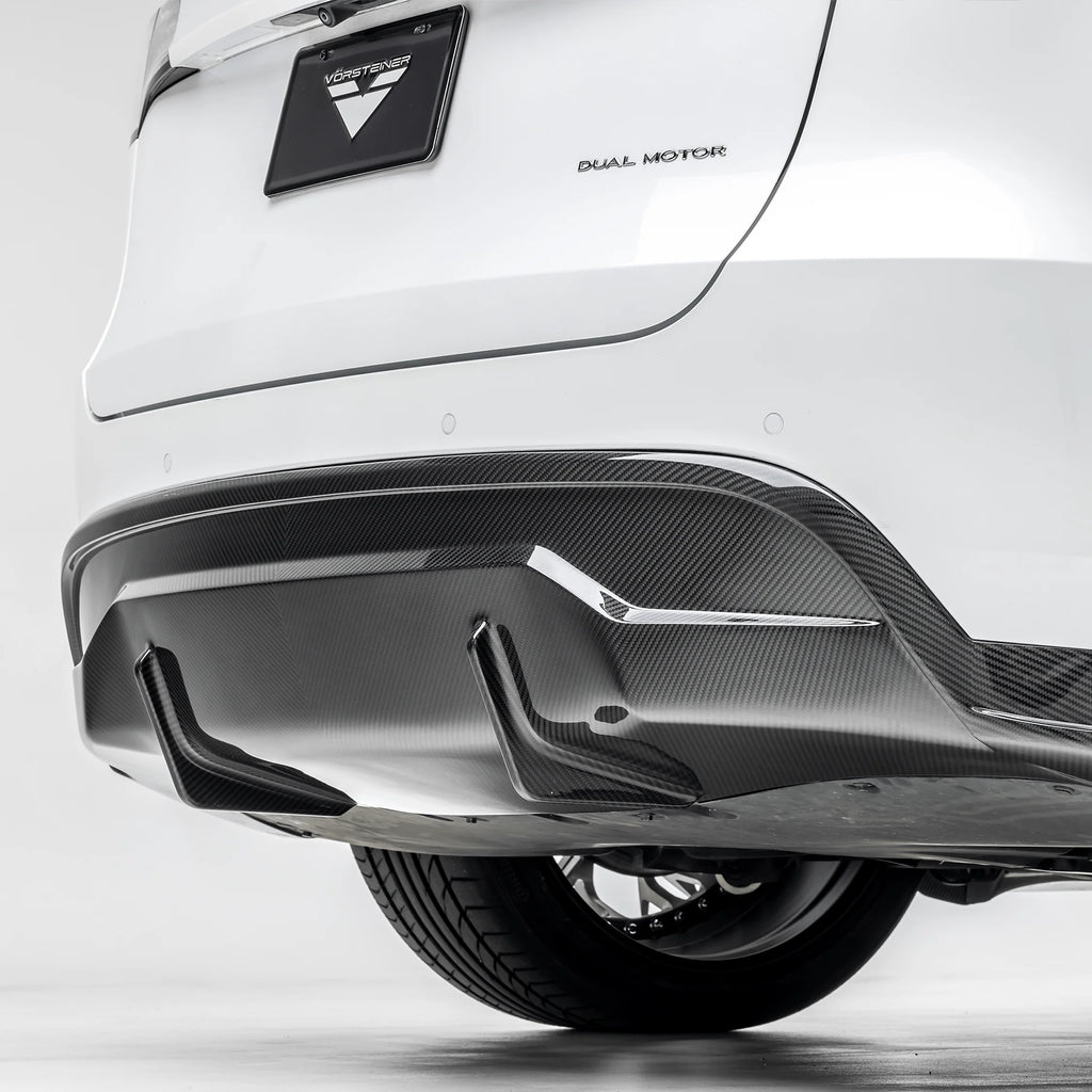 Vorsteiner Aero Rear Diffuser Carbon Fiber PP 2x2 Glossy for Tesla Model Y