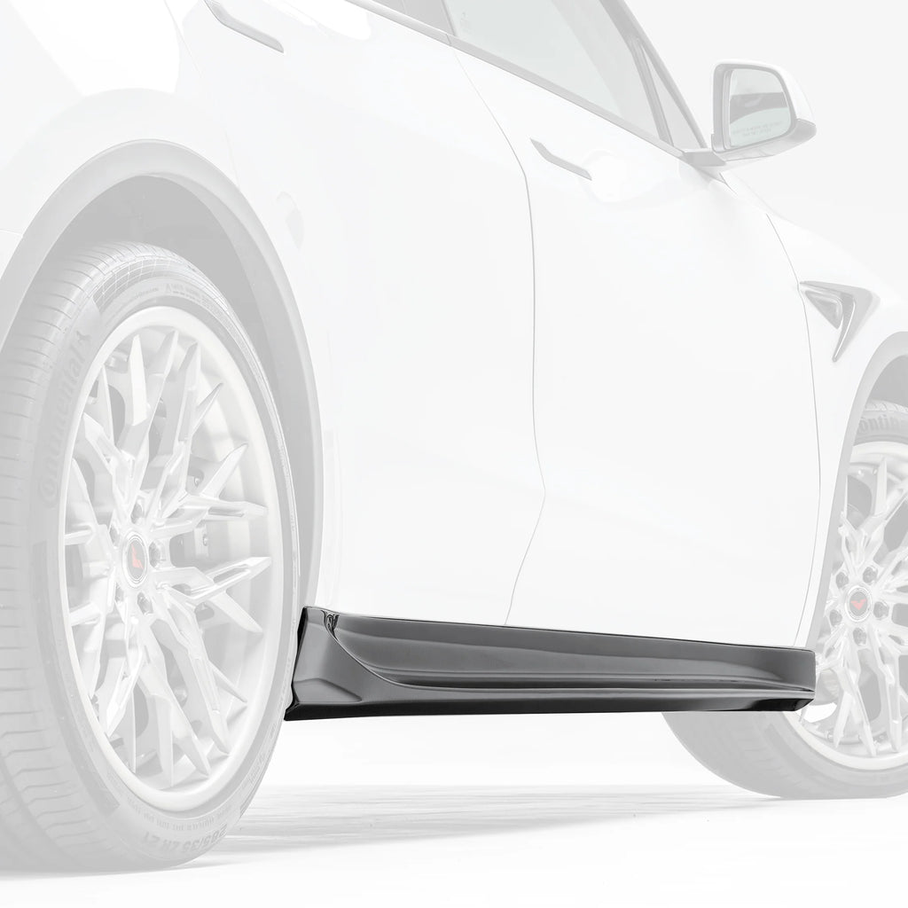 Vorsteiner Aero Side Skirts Carbon Fiber PP 2x2 Glossy for Tesla Model Y