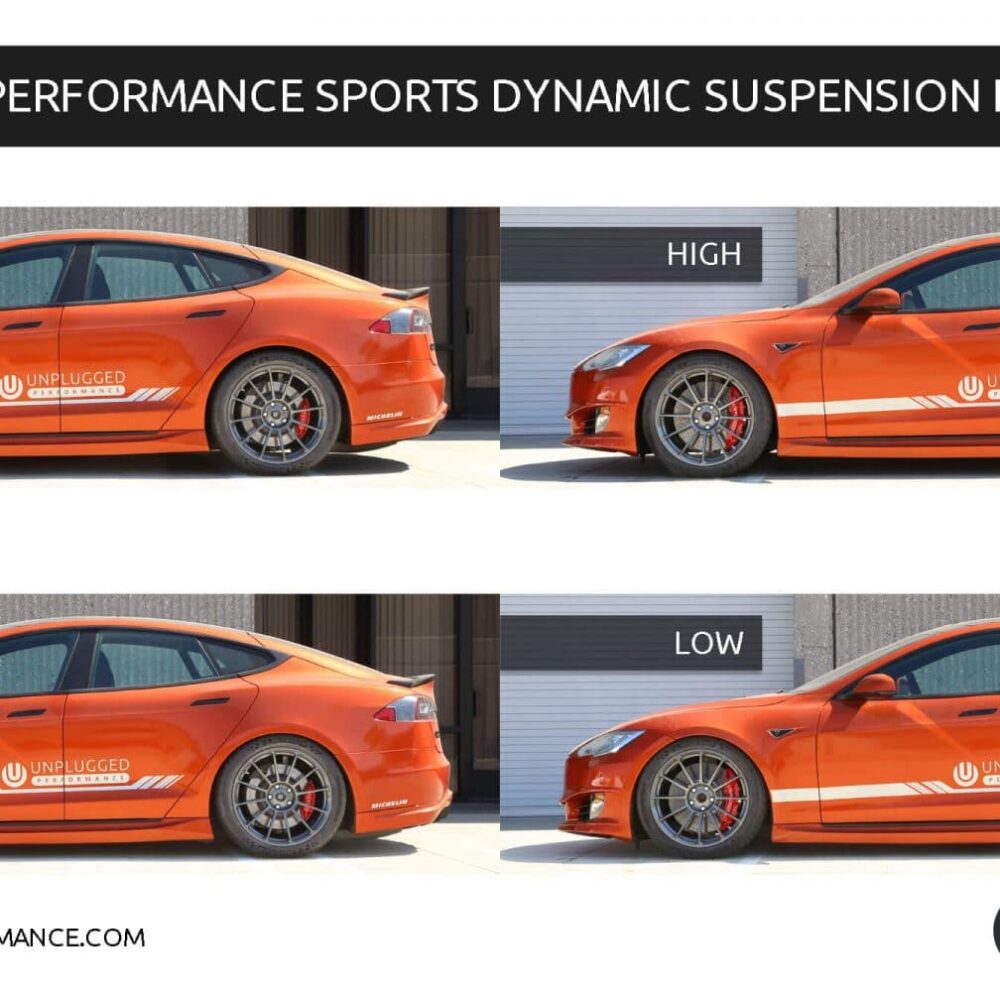 Unplugged Performance Sports Dynamic Air Suspension Upgrade Kit for Tesla Model S 2012-2020
