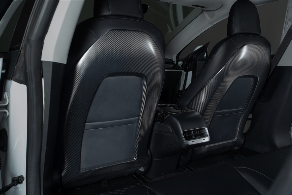 Blemished EVANNEX Carbon Fiber Seat Back Set for Tesla Model 3 and Model Y