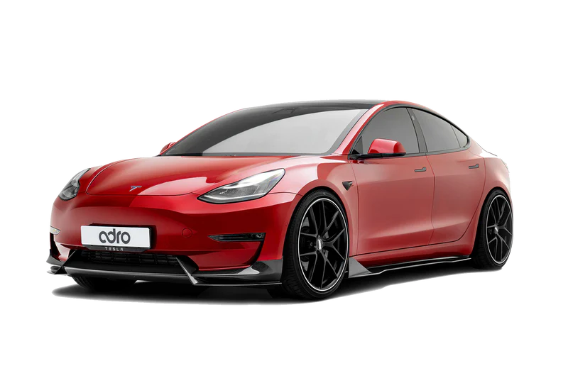 ADRO Carbon Fiber Front Lip V1 for Tesla Model 3
