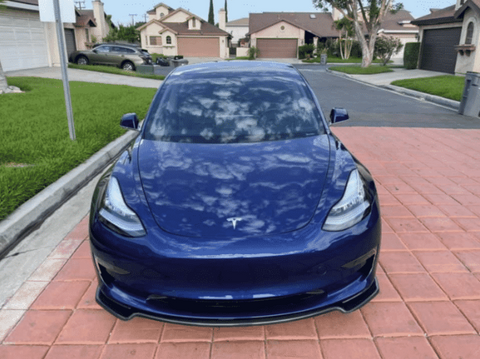 MX Designed Carbon Fiber Front Upper Lip Only for Tesla Model 3