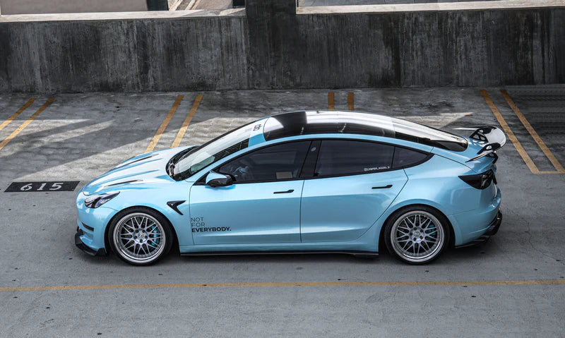 ADRO Carbon Fiber Swan Neck Wing AT-S for Tesla Model 3 – EVANNEX ...