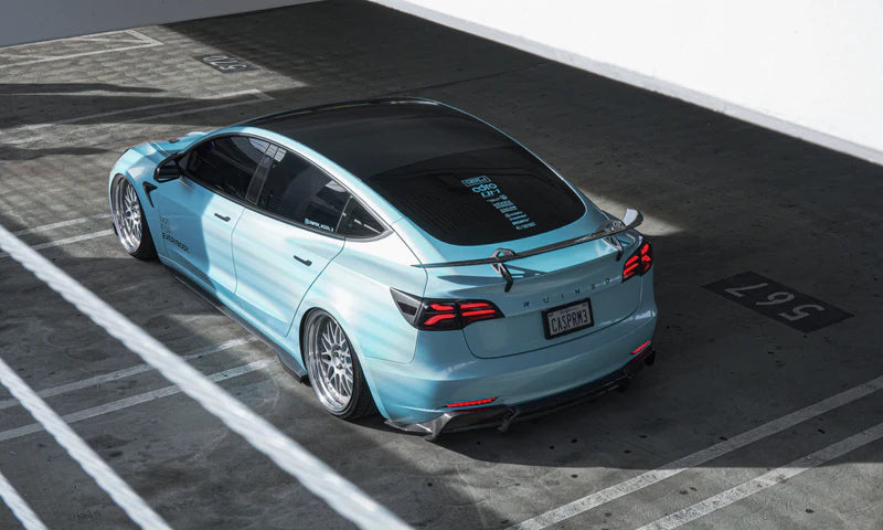 ADRO Carbon Fiber Swan Neck Wing AT-S for Tesla Model 3 – EVANNEX ...