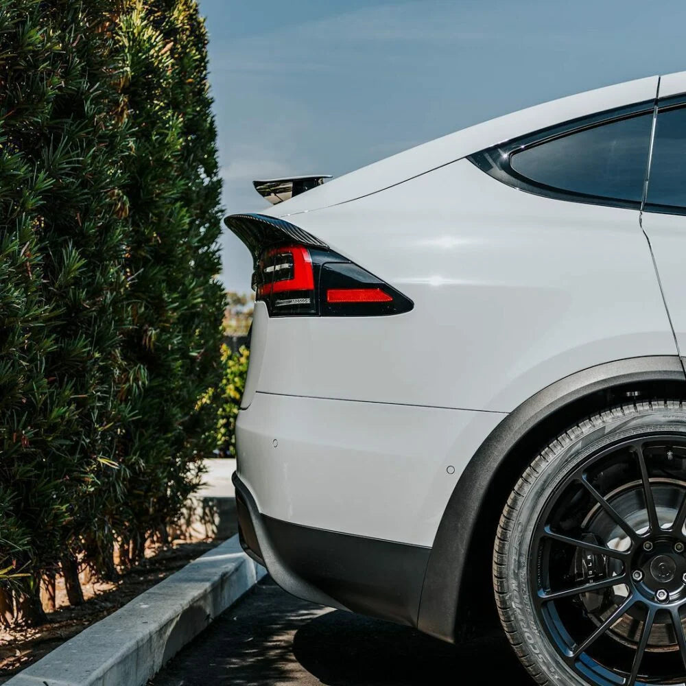 Unplugged Performance x Koenigsegg Carbon Fiber Long Tail Decklid Spoiler for Tesla Model X / X Plaid